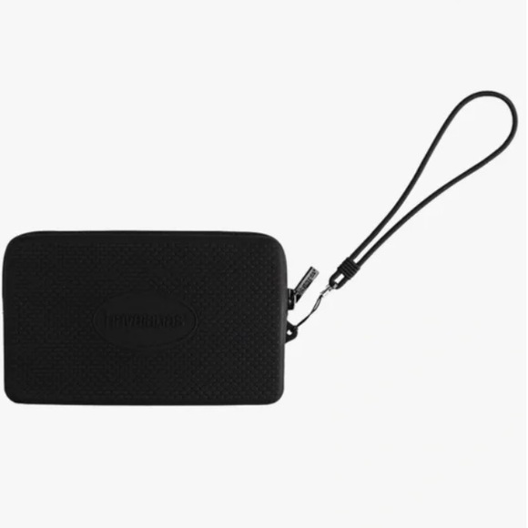 🆕 Havaianas Black Textured Wristlet! 💥 - Picture 1 of 9
